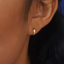 Mini Wide Huggie Hoops