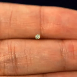 2mm Diamond Earring