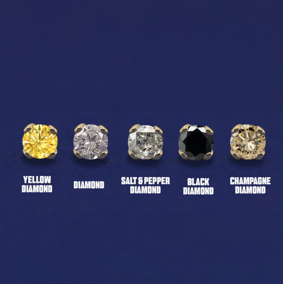 2mm Diamond Earring