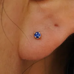 2mm Gemstone Earring