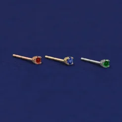 2mm Gemstone Earring