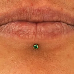 2mm Gemstone Flatback Piercing