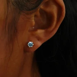 5mm Moissanite Earring
