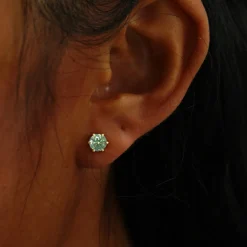 5mm Moissanite Earring