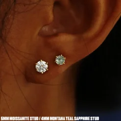 5mm Moissanite Earring