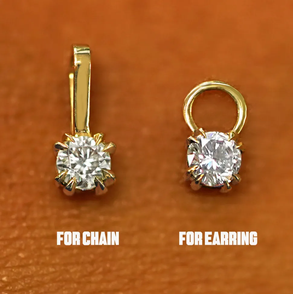 Moissanite Charm