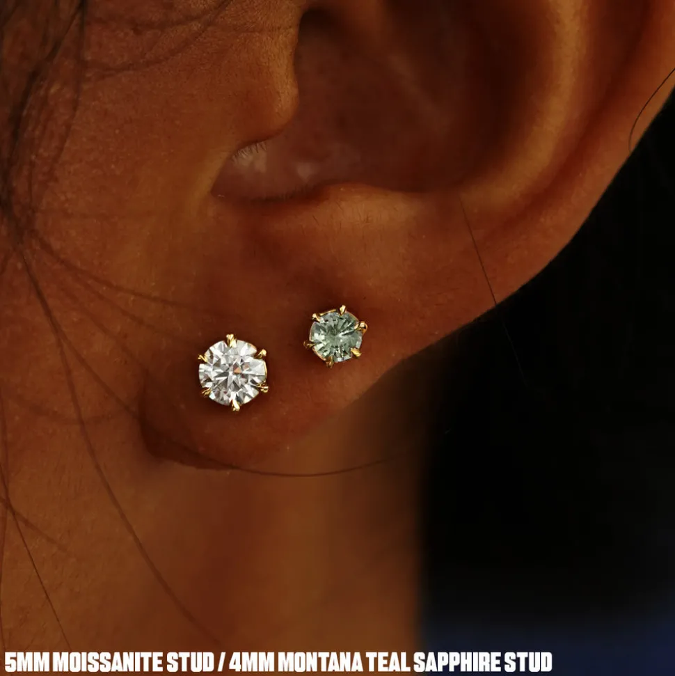 Montana Teal Sapphire Earring
