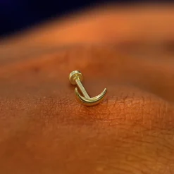 Moon Flatback Piercing