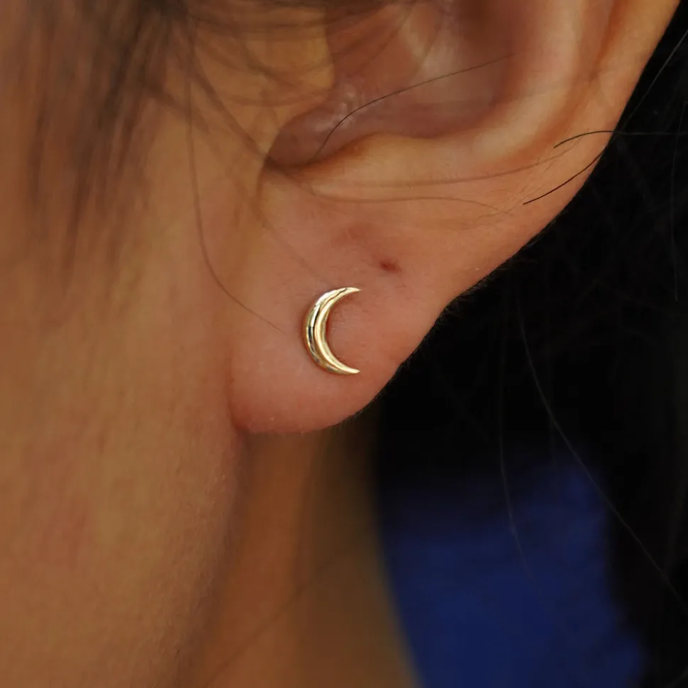 Moon Flatback Piercing