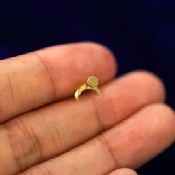 Moon Flatback Piercing