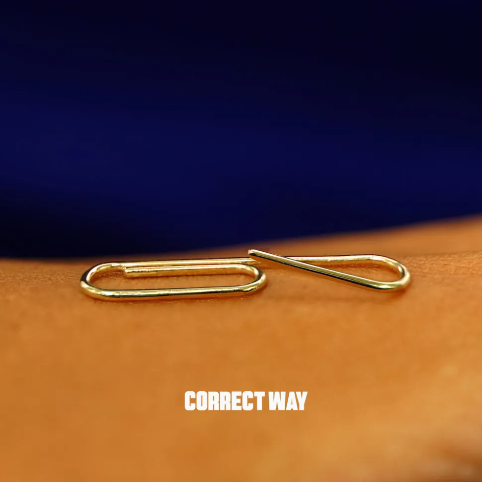 Not A Paper Clip Earring