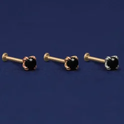 Onyx Flatback Piercing