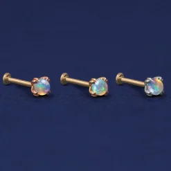 Opal Flatback Piercing