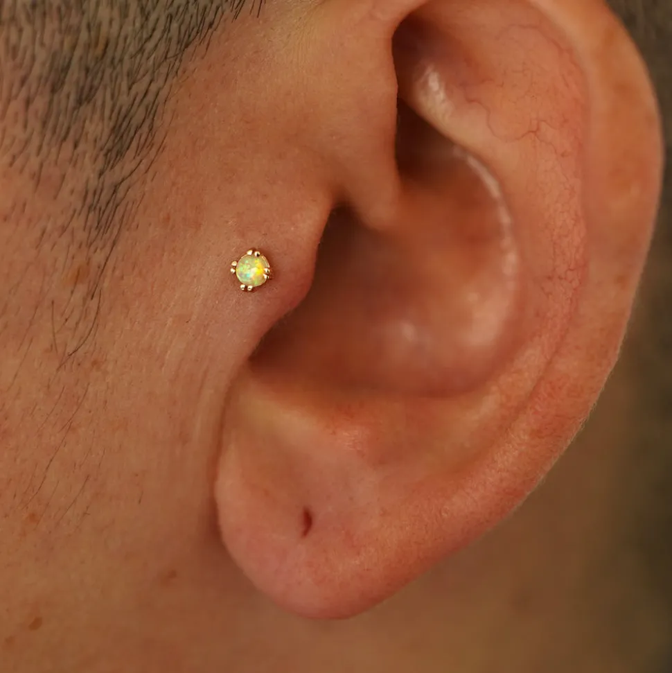 Opal Flatback Piercing
