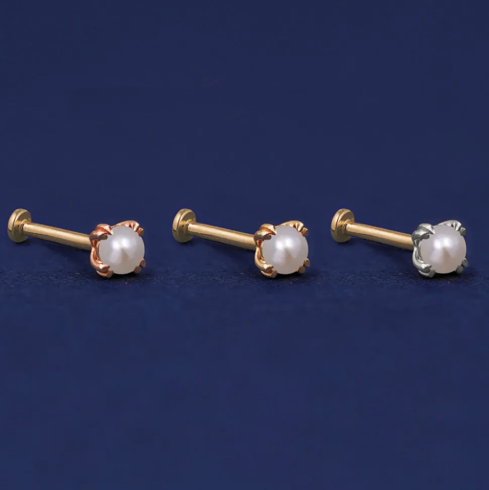 Pearl Flatback Piercing