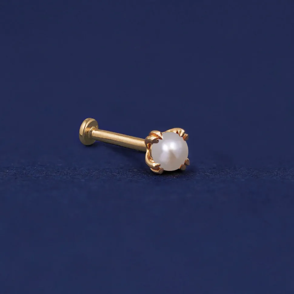 Pearl Flatback Piercing