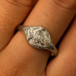 Pine and Bird Ring