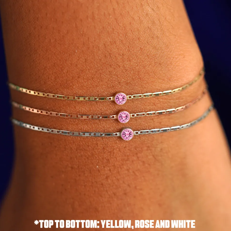 Pink Sapphire Bracelet