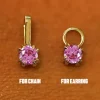 Pink Sapphire Charm