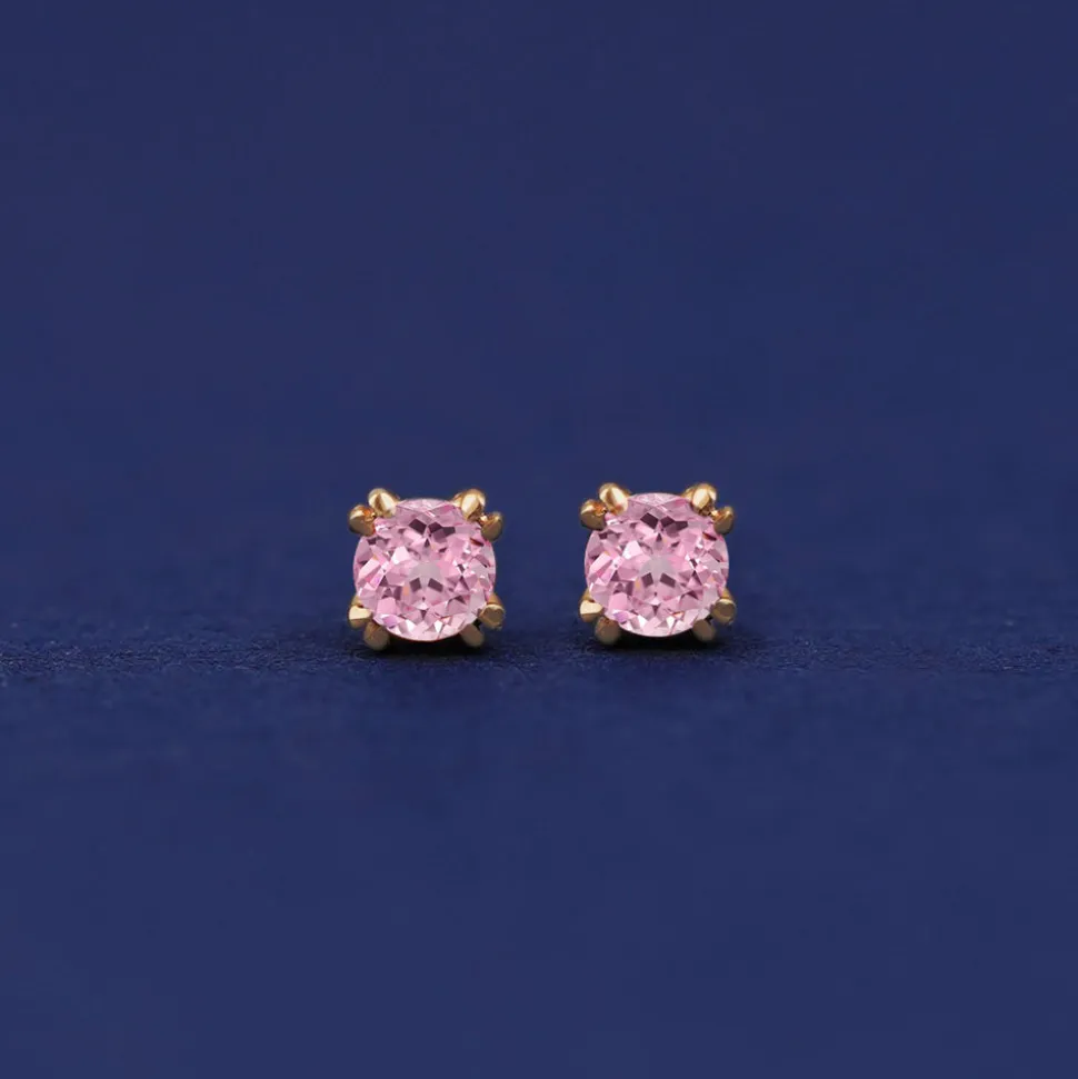 Pink Sapphire Earring