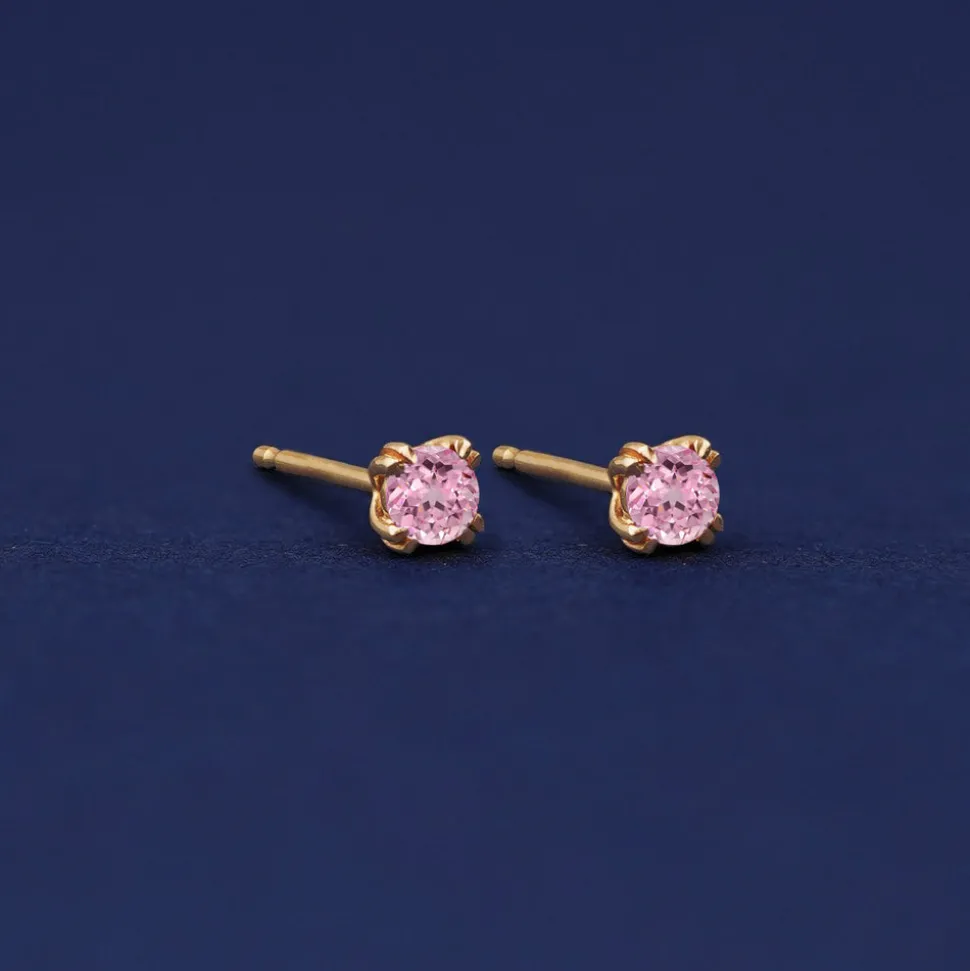 Pink Sapphire Earring