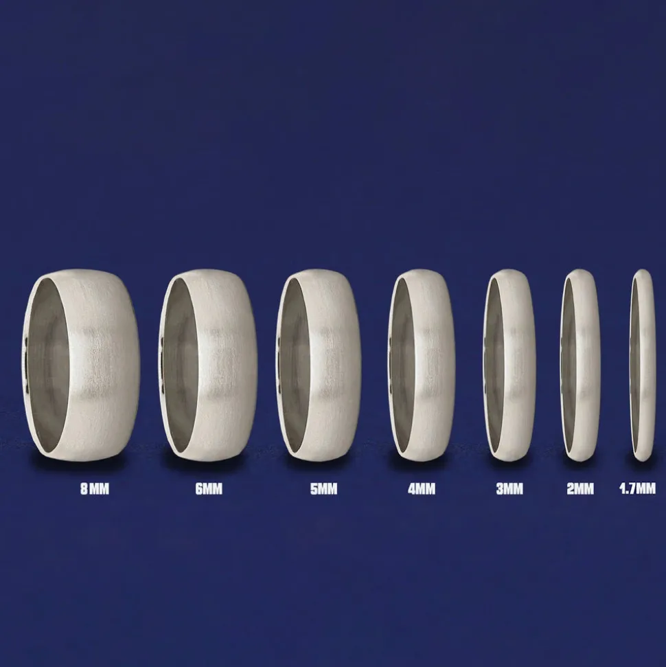 Platinum Curvy Matte Band