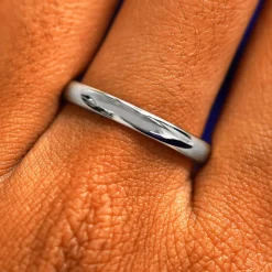 Platinum Curvy Mirror Band