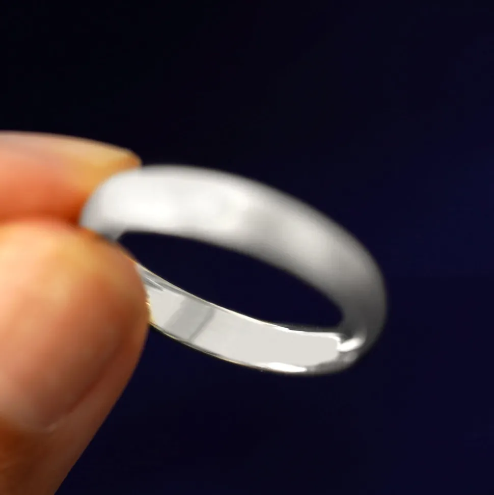 Platinum Curvy Stardust Band