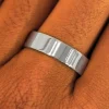 Platinum Industrial Mirror Band