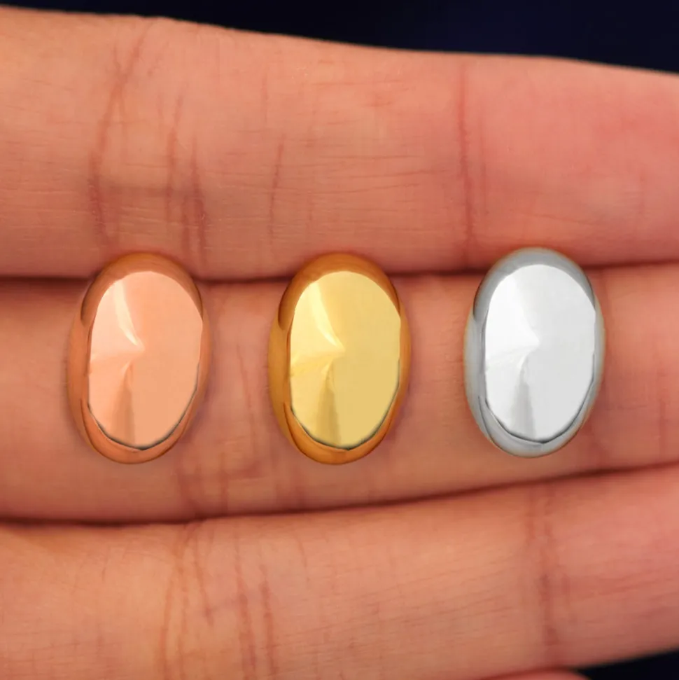 Puffy Oval Earring