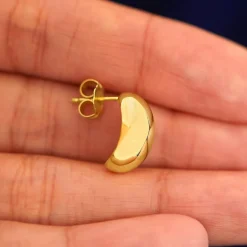 Puffy Oval Earring