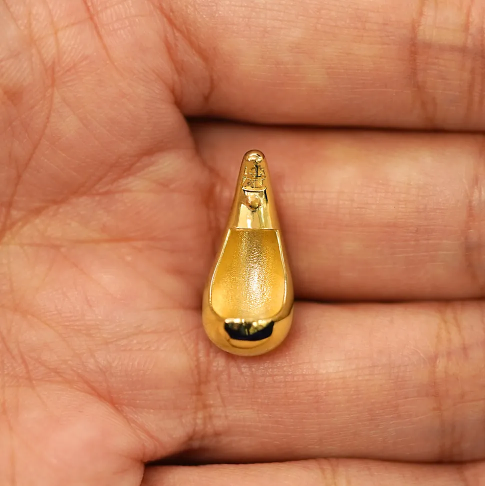Puffy Teardrop Earring