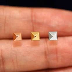 Pyramid Earring