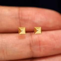 Pyramid Earring
