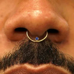 Raised Gemstone Septum