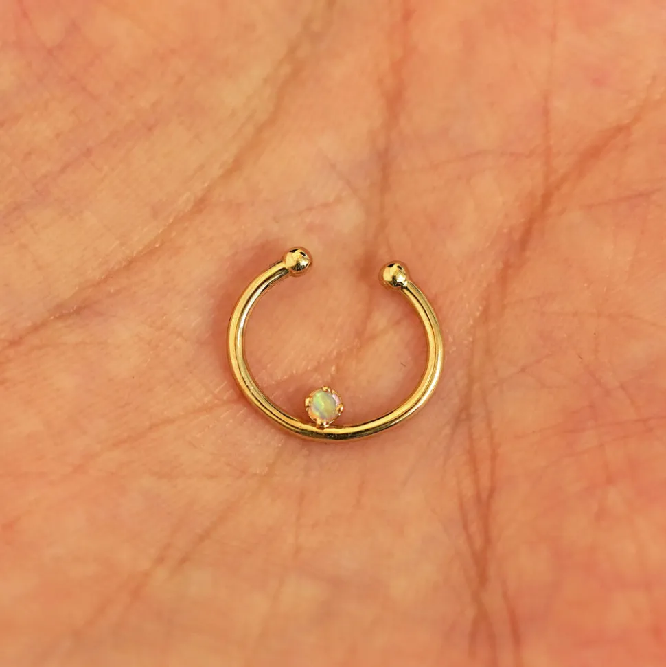 Raised Gemstone Septum
