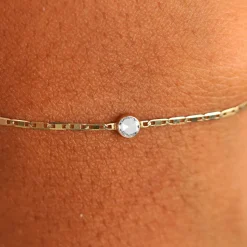 Rose Cut Diamond Bracelet