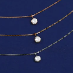 Rose Cut Diamond Necklace