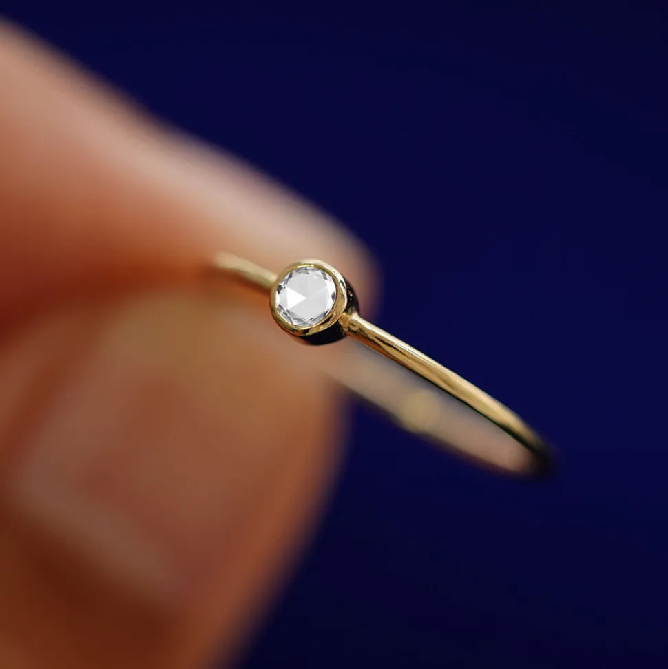 Rose Cut Diamond Ring