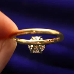 Round Lab Diamond Ring