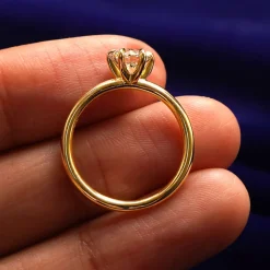 Round Lab Diamond Ring