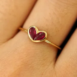 Ruby Heart Ring