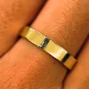 Salt and Pepper Baguette Diamond Band