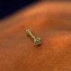 Salt and Pepper Diamond Flatback Piercing