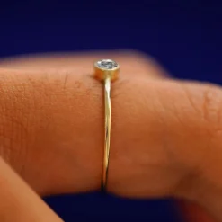 Salt and Pepper Diamond Ring