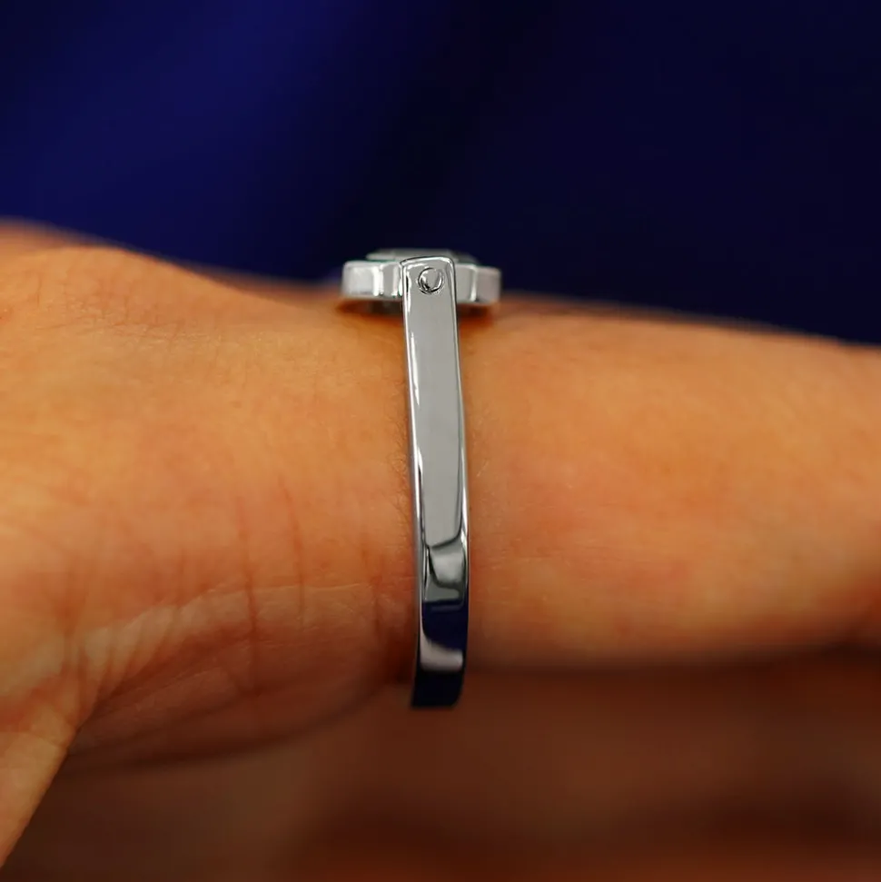 Salt and Pepper Diamond Spinner Ring