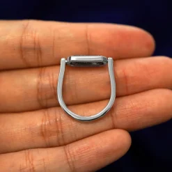 Salt and Pepper Diamond Spinner Ring