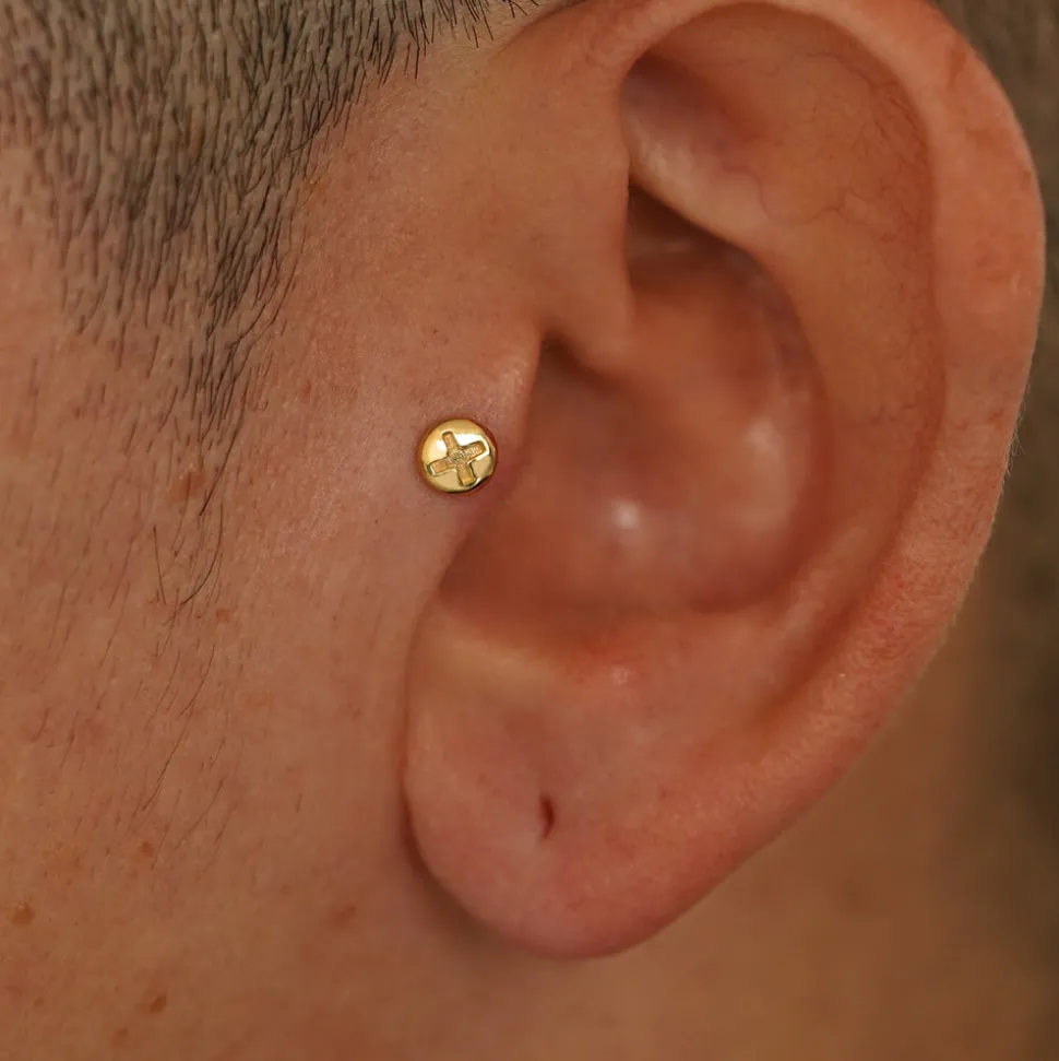 Screw Flatback Piercing