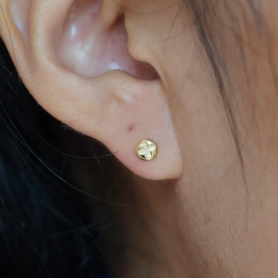 Screw Flatback Piercing