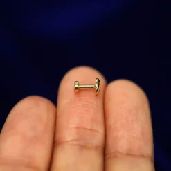 Screw Flatback Piercing